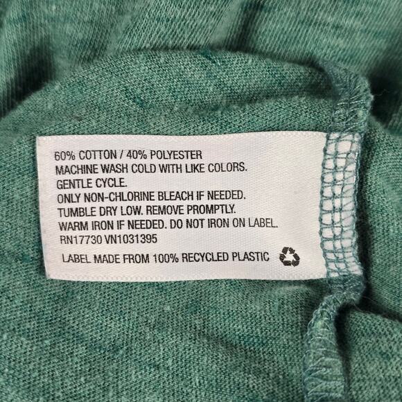 Mossimo Shirt Womens Size Medium Long Sleeve Green Tee - Picture 13 of 16